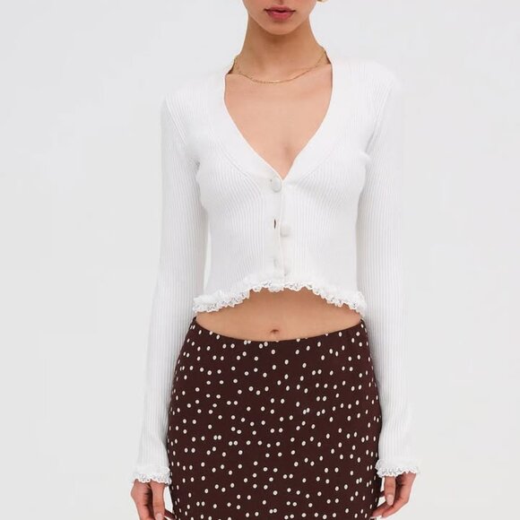 For love and lemons soft ribbed cardigan - Picture 1 of 2